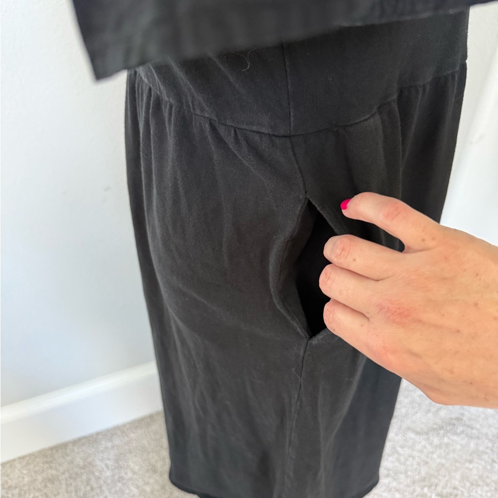 Who What Wear Black Puff-Sleeve Midi Dress - Picture 6 of 10